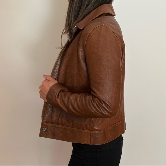 Brown Alternative Leather Jacket Sz Small - manufactured for Levi’s - Picture 5 of 9